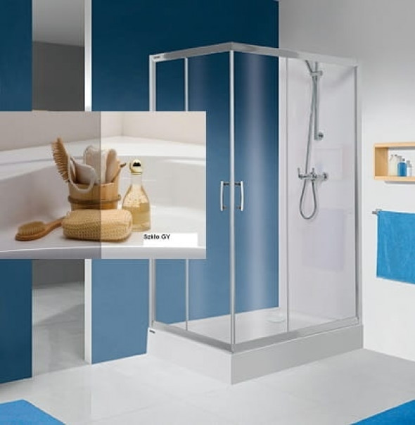 Sanplast TX5b kabina prostokątna 100x90 cm KN/TX5b-90x100-GY sb 600-271-1840-38-501