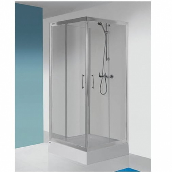 Sanplast TX5b kabina trójścienna prostokątna 90x120x90cm szkło Grey, profile srebrne błyszczące 600-271-1860-1320-38-501