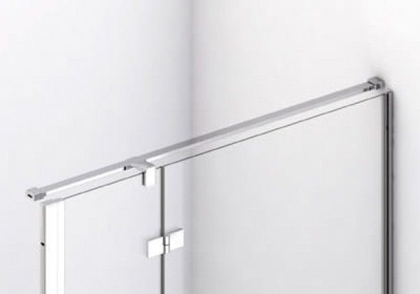 Sanswiss Annea poprzeczka stabilizująca ściana-ściana + łącznik T, srebrny połysk SMMA.50.1500