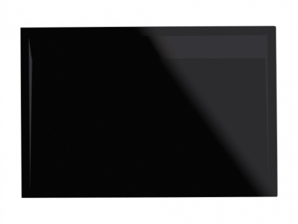 Sanswiss ILA brodzik prostokątny 90x150cm, czarny grafit, odpływ czarny mat WIA9015006154