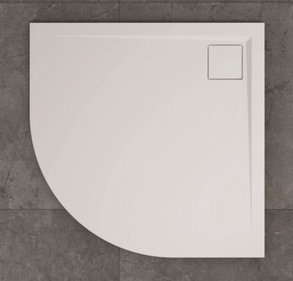 Sanswiss Livada brodzik półokrągły 80x80cm, promień 550, biały W20R5508004