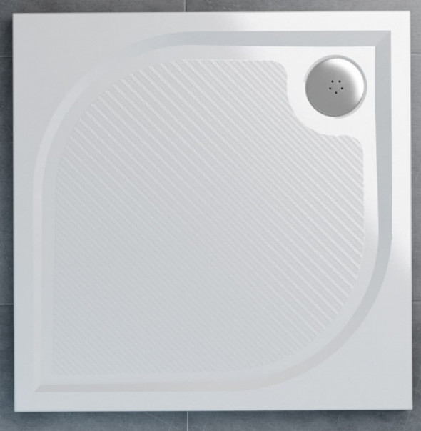 Sanswiss Marblemate brodzik kwadratowy 80x80cm, biały WMQ080004