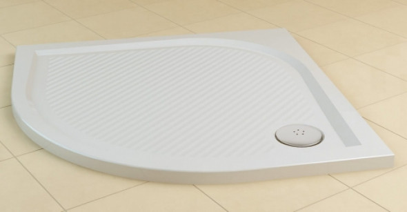 Sanswiss Marblemate brodzik półokrągły 100x100cm, biały, promień 550, WMR55100004