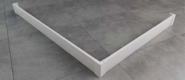 Sanswiss obudowa brodzika kwadratowego 80x80cm, biała PWIL08008004