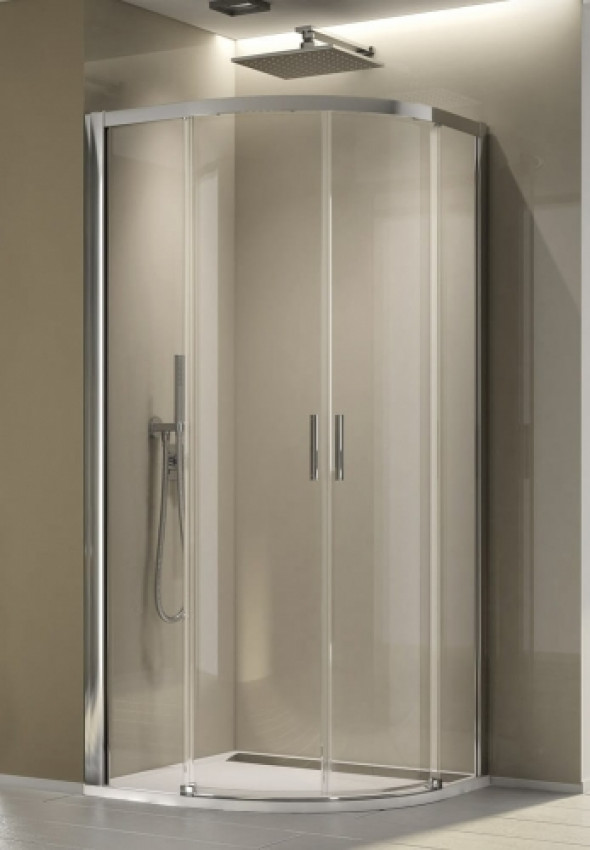 Sanswiss Top-Line S kabina półokrągła 80x80cm, promień 550, profil srebrny połysk, szkło bezbarwne TLSR550805007