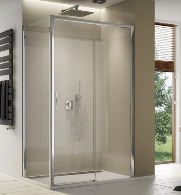 Sanswiss Top-Line S kabina prostokątna 100x90cm, prawa, profile srebrny połysk, szkło bezbarwne TLS2D100TOPF2905007