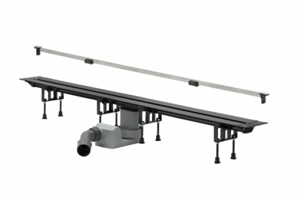 Viega Advantix Vario odpływ liniowy regulowany 30-120cm model 4965.10 z rusztem SR1 stal nierdzewna 686277+686284