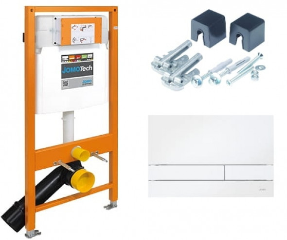 Werit JOMOTech stelaż podtynkowy do wc h-112cm, 3:1, przycisk biały 174-91100900-00