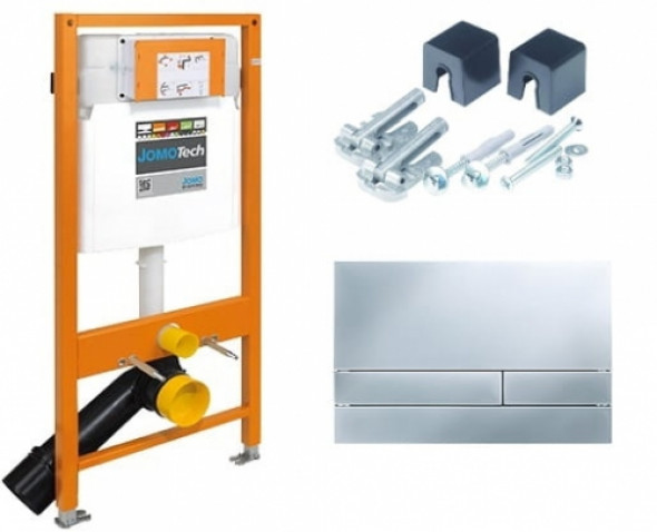 Werit JOMOTech stelaż podtynkowy do wc h-112cm, 3:1, przycisk chrom mat 174-91101100-00