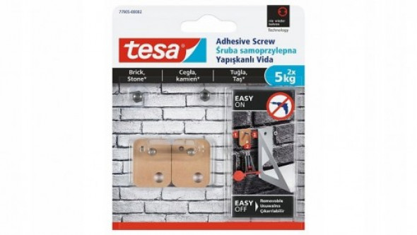 Śruba samoprzylepna TESA cegła kamień 2 x 5kg