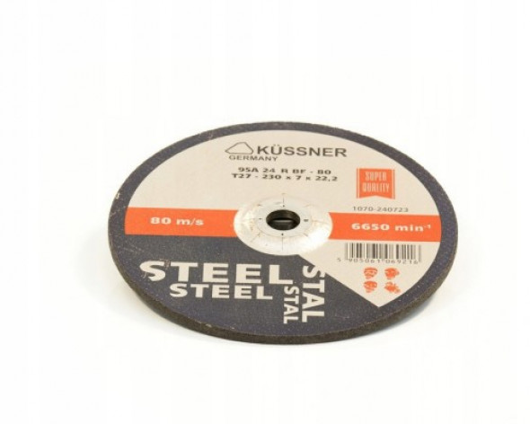 TARCZA DO SZLIFOWANIA STALI T27 125x7 Kussner