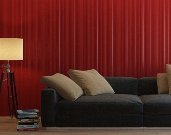 TKANINA - Dekoracyjny Panel Ścienny 3D Z Gipsu Ceramicznego