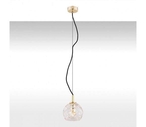 Argon 4200 - Żyrandol kryształowy na lince OVIEDO 1xE27/15W/230V