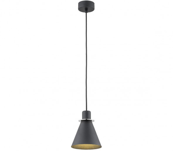 Argon 4688 - Żyrandol na lince BEVERLY 1xE27/15W/230V czarny/błyszczący chrom