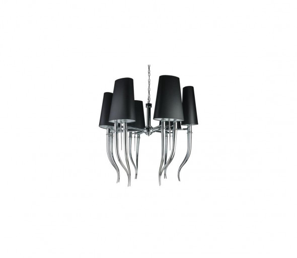 AZ1390 Azzardo - Żyrandol na lince DIABLO 12xE14/11W/230V czarny