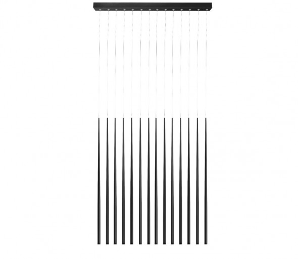 Azzardo AZ3423- LED Żyrandol na lince LOUISE 14xLED/3W/230V czarny