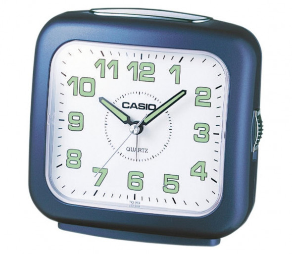Casio - Budzik 1xLR14 niebieski/biały