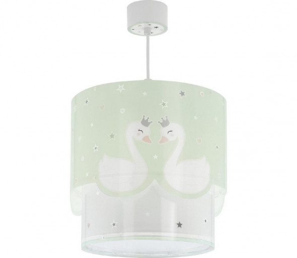 Dalber 61712H - Żyrandol dziecięcy SWEET LOVE 1xE27/60W/230V zielony
