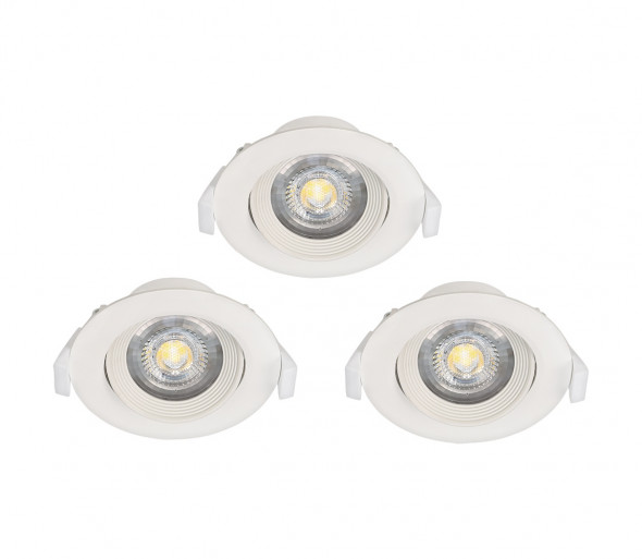 Eglo 32896 - ZESTAW 3xOprawa wpuszczana SARTIANO 3xLED/5W/230V