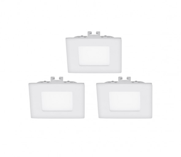 Eglo 94733 - Zestaw 3x LED Oprawa wpuszczana FUEVA 1 3xLED/2,7W/230V