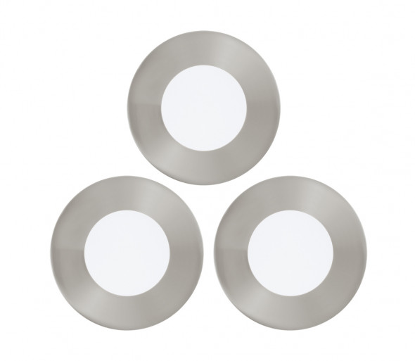 Eglo 94734 - Zestaw 3x LED Oprawa wpuszczana FUEVA 3xLED/2,7W/230V