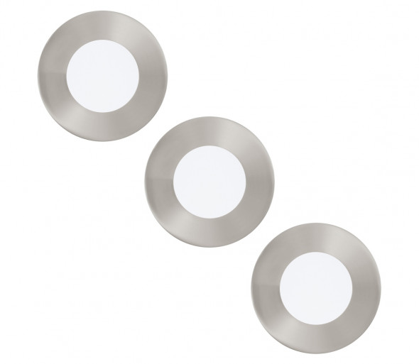 Eglo 94777 - Zestaw 3x LED Oprawa wpuszczana  FUEVA 1 3xLED/2,7W/230V