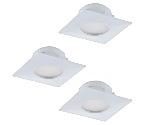 Eglo 95801 - Zestaw 3x LED Oprawa wpuszczana PINEDA 3xLED/6W/230V