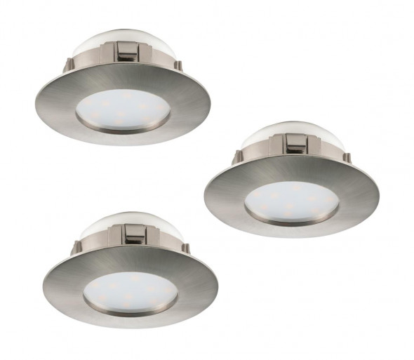 Eglo 95809 - Zestaw 3x LED Oprawa wpuszczana PINEDA 3xLED/6W/230V