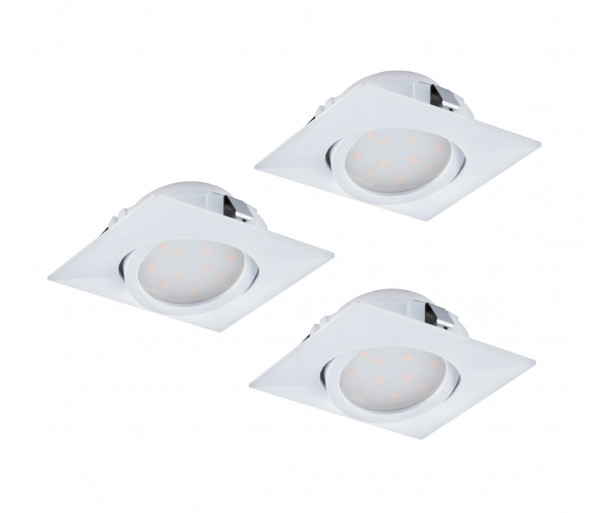 Eglo 95844 - Zestaw 3x LED Oprawa wpuszczana PINEDA 3xLED/6W/230V
