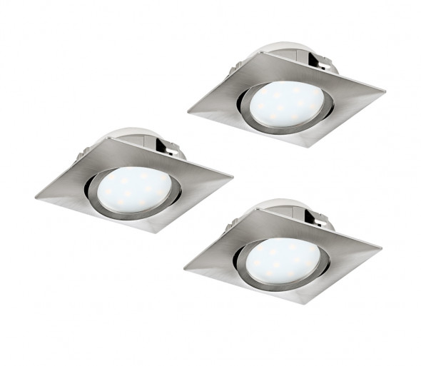 Eglo 95846 - Zestaw 3x LED Oprawa wpuszczana PINEDA 3xLED/6W/230V
