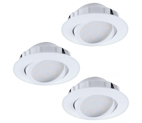 Eglo 95857 - Zestaw 3x LED Oprawa wpuszczana PINEDA 3xLED/6W/230V