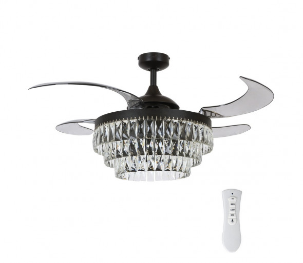 FANAWAY 212922 - LED Wentylator sufitowy VEIL 6xE14/4,5W/230V czarny