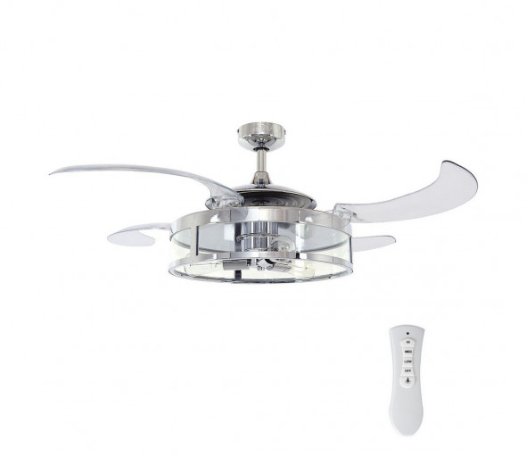 FANAWAY 212926 - LED Wentylator sufitowy CLASSIC 3xE27/25W/230V chrom