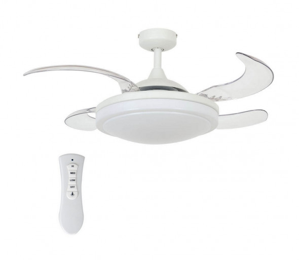 FANAWAY 212980 - Wentylator sufitowy EVORA 2xE27/15W/230V biały