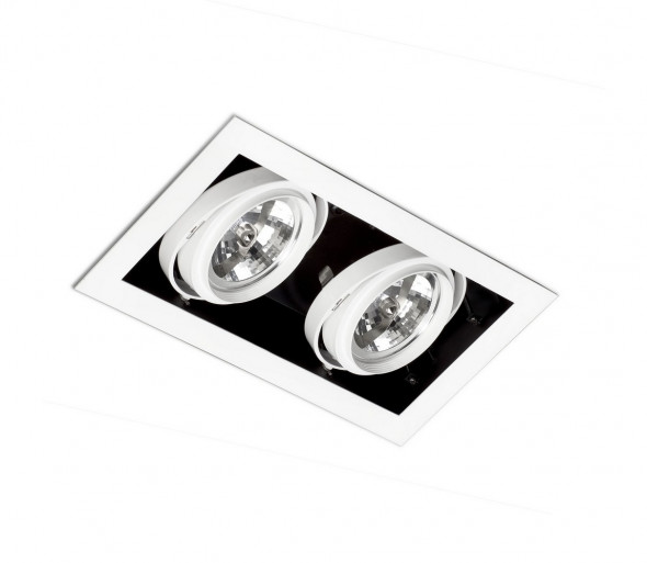 FARO 3030201 - Oprawa wpuszczana GINGKO 2xG53/100W/230V