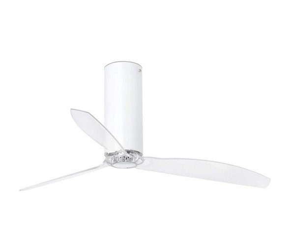 FARO 32033 - Wentylator sufitowy TUBE FAN biały/przeźroczysty