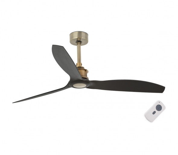 FARO 33417 - Wentylator sufitowy JUST FAN czarny/złoty