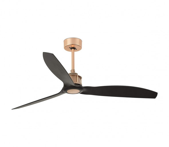 FARO 33418 - Wentylator sufitowy JUST FAN czarny/miedzianny