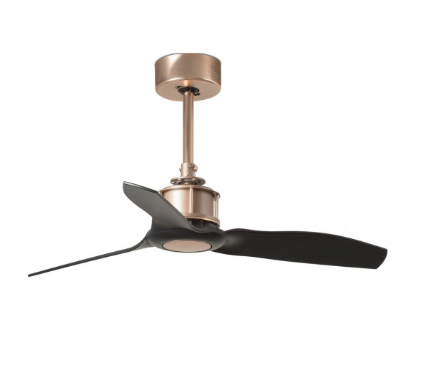 FARO 33427 - Wentylator sufitowy JUST FAN czarny/miedzianny