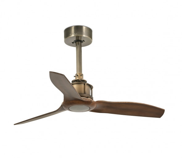 FARO 33428 - Wentylator sufitowy JUST FAN brązowy/złoty