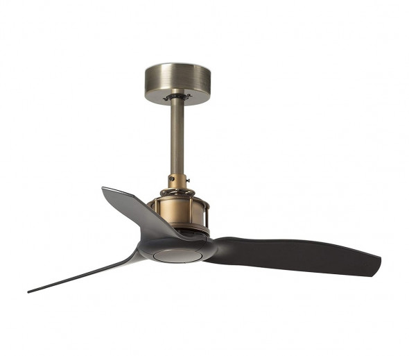 FARO 33429 - Wentylator sufitowy JUST FAN czarny/złoty