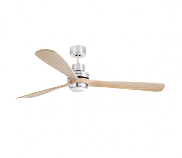 FARO 33505 - LED Wentylator sufitowy LANTAU LED/12W/230V chrom/brązowy