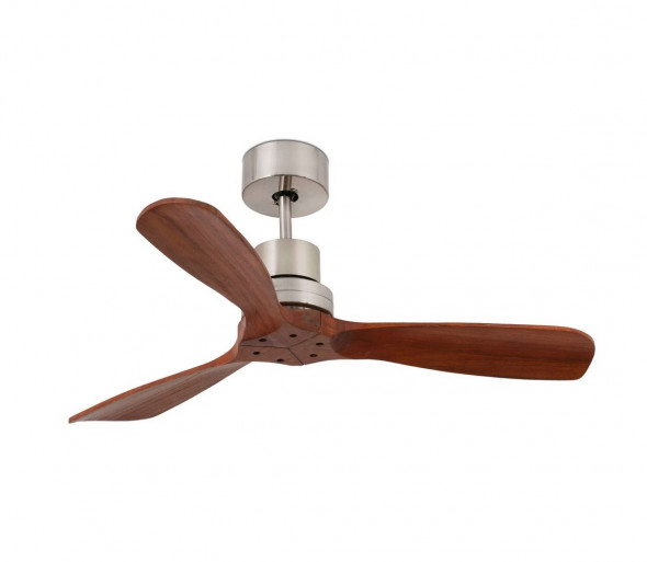 FARO 33508 - Wentylator sufitowy MINI LANTAU chrom/brązowy