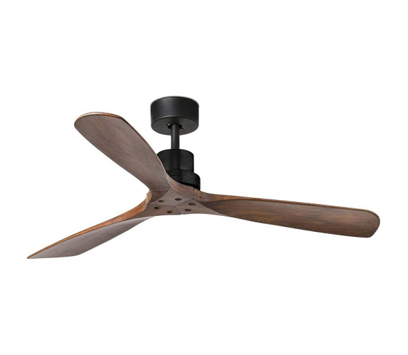 FARO 33516 - Wentylator sufitowy LANTAU czarny/brązowy