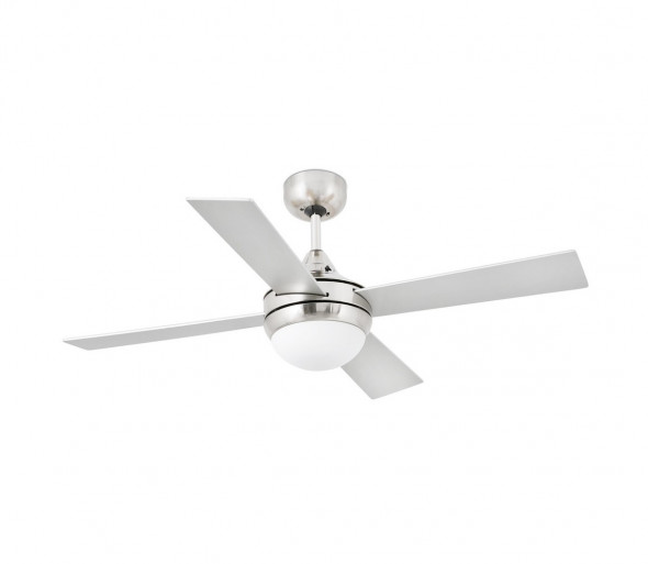 FARO 33699 - Wentylator sufitowy MINI ICARIA 2xE14/8W/230V chrom/szary