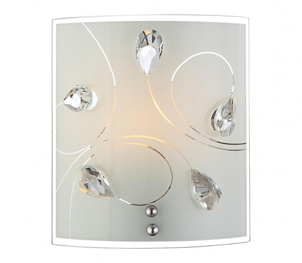 Globo 40414-1W - Kinkiet kryształowy ALIVIA 1xE27/60W/230V