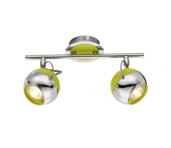 Globo 57886-2 - LED Oświetlenie punktowe HULK 2xGU10/5W/230V zielona