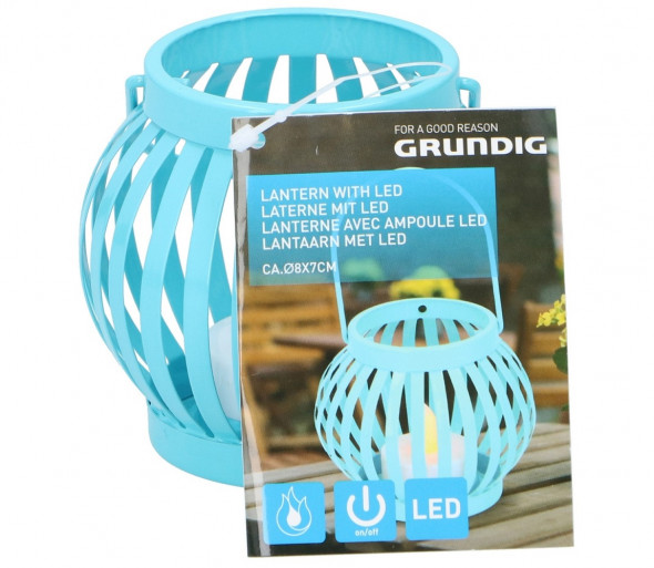 Grundig - LED Latarnia LED/1xCR2032 niebieski