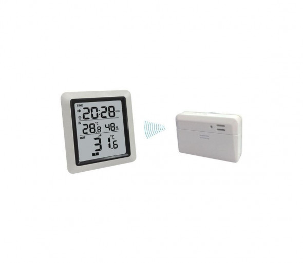 Hadex - Termometr bezprzewodowy z higrometrem 2xAA