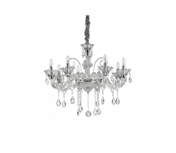 Ideal Lux – Kryształowy żyrandol na lince COLOSSAL 8×E14/40W/230V